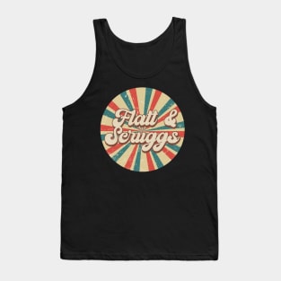 Circle Design Flatt Proud Name Birthday 70s 80s 90s Styles Tank Top